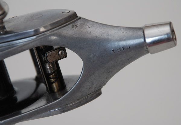 Vintage 1940's Hurd Super Caster Metal Fishing Rod, Reel with