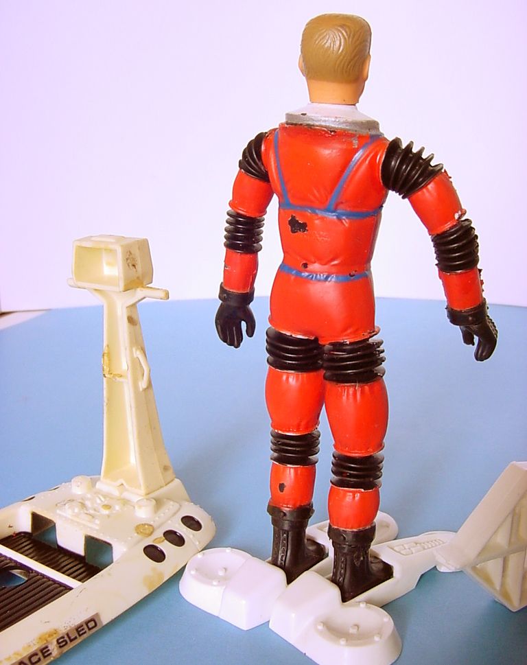 1960s MAJOR MATT MASON SGT STORM w SPACE SLED, JET PACK & SPACE POWER