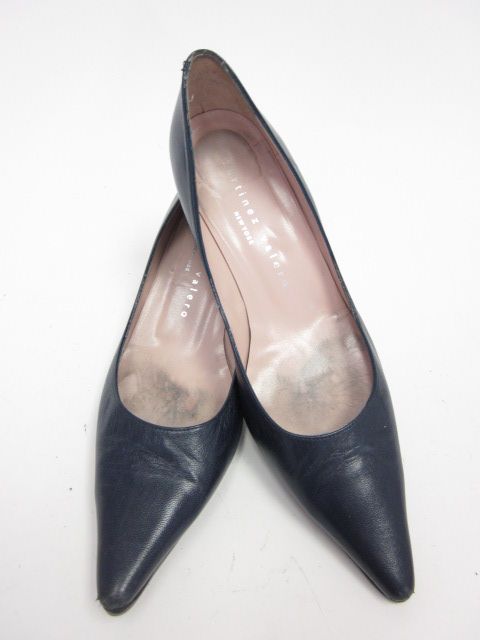 Martinez Valero Navy Leather Pumps Shoes Sz 6 5