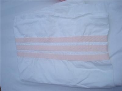 Monogrammed Bedding Set Letters MHJ Twin Size Peach Pink Coverlet