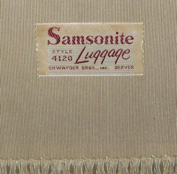 Samsonite Croc Luggage 4120 Hatbox suitcase faux crocodile brown