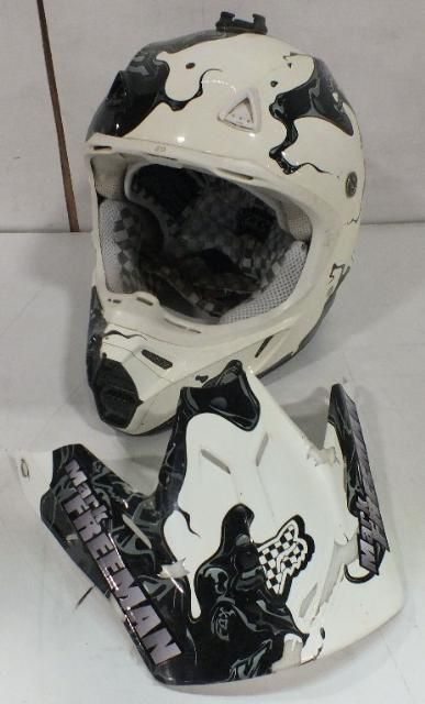 Autographed Mark Freeman 408 Fox Racing Motorcross Helmet