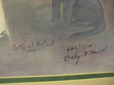 1983 OLD BETTY W MCCOOL LITHOGRAPH, LIMITED EDITION, SIGNED***
