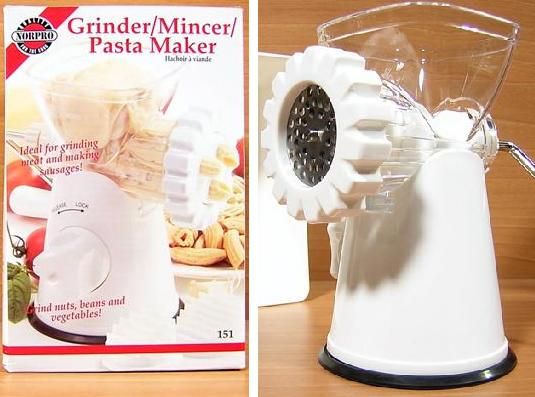 New Norpro 151 Pasta Machine Meat Grinder Mincer Sausage