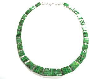 Melvin Francis Spectacular Inlay Necklace Gaspeite