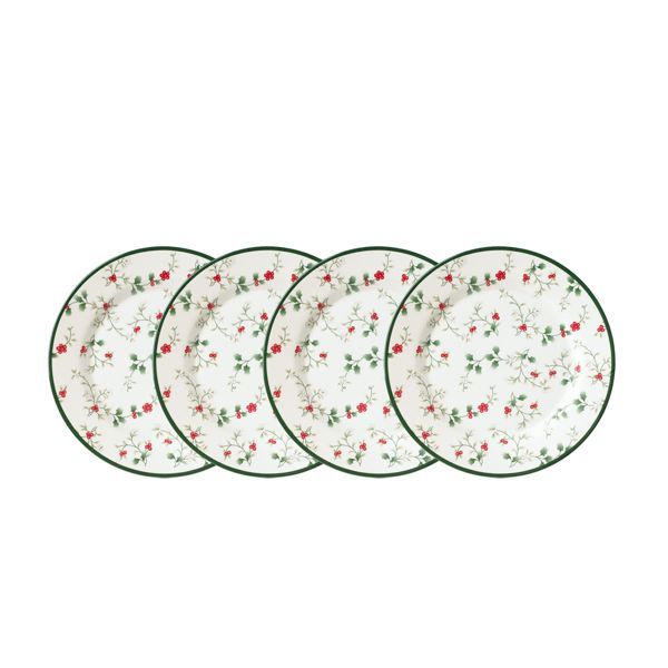 Pfaltzgraff Melamine Dinner Plates Set of 4 Winterberry
