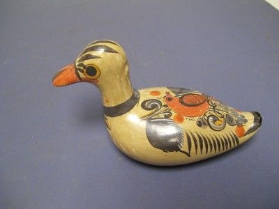 Vintage 1930s Mexican Pottery Ducks Burnished Clay