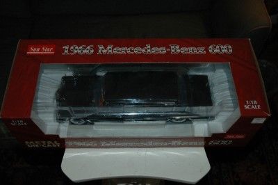 Sunstar 1966 Mercedes Benz 600 Die Cast Car 2302 1 18 Scale New in Box