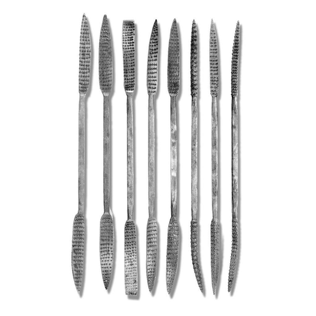 Mercer Bcrifs 7 1 2 inch Riffler Rasp Set 8 Piece