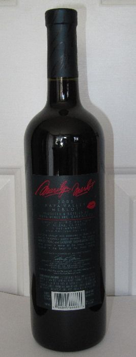 New 2005 Marilyn Monroe Merlot 21th Vintage Wine Bottle SEALED RARE