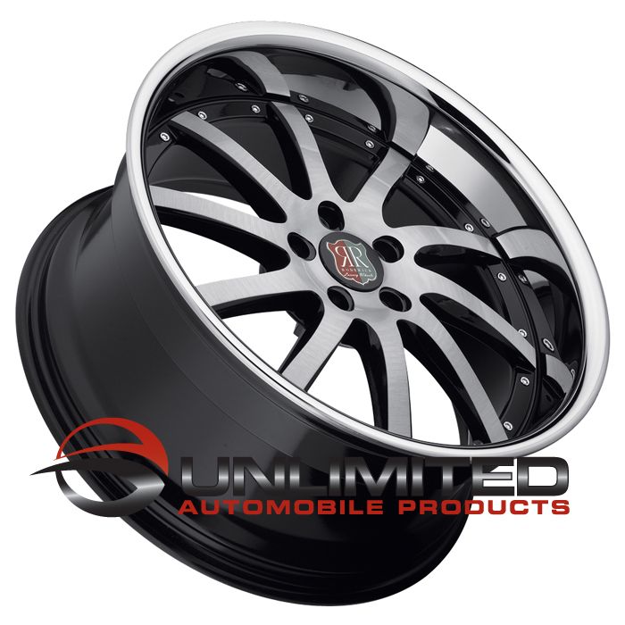 20 MRR RW4 Black Chrome Wheels Rims Fit Nissan Altima Maxima Murano