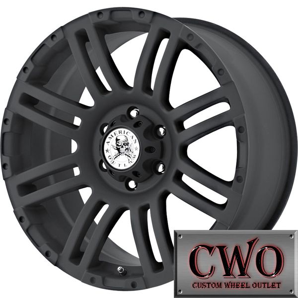 17 Black AO Bunker Wheels Rims 6x135 6 Lug F 150 Expedition Navigator