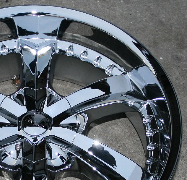 Cattivo 726 20 Chrome Rims Wheels 20 x 9 0 Tahoe Avalanche Escalade