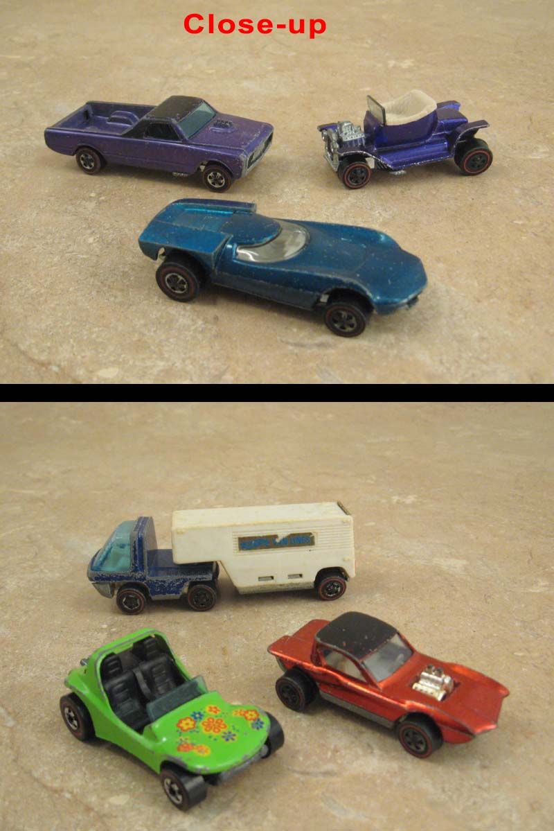 Lot of 44 Vintage 1960s 1970s Hot Wheels Redlines Redline