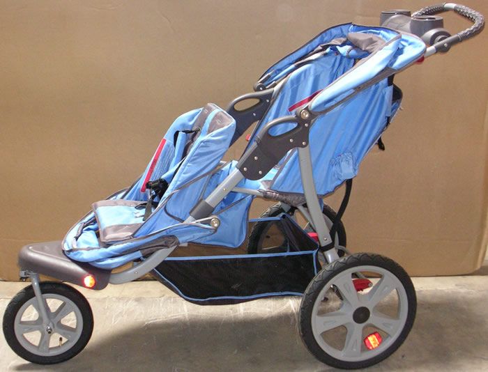 Instep Safari Double Tandem Stroller 16 inch Blue