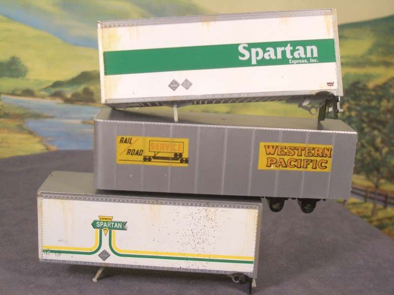 HO 1 87 Lot of 3 Truck Trailers Spartan Western Pacific Missing Wheels