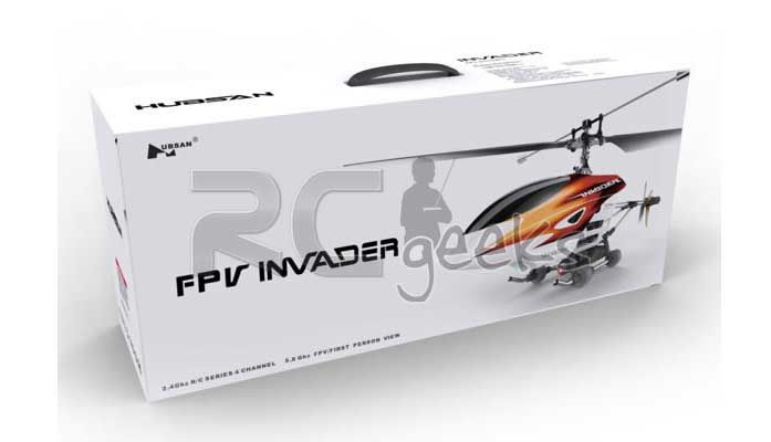 Hubsan FPV Invader Fixed Pitch Helicopter with 2 4GHz Radio System