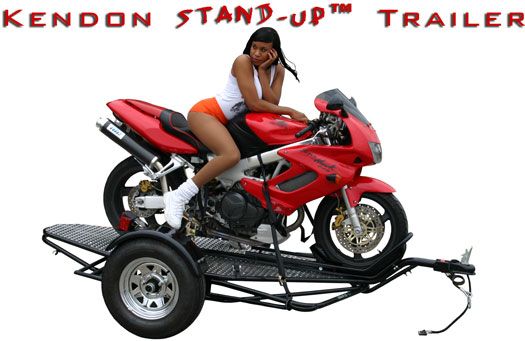 New Kendon Stand Up Folding Harley Motorcycle Trailer B BB107 B