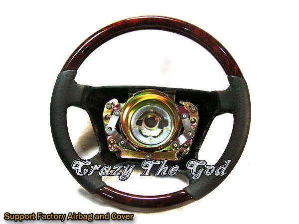 W124 1993 1995 93 95 Steering Wheel SD Dark Walnut BK Mercedes