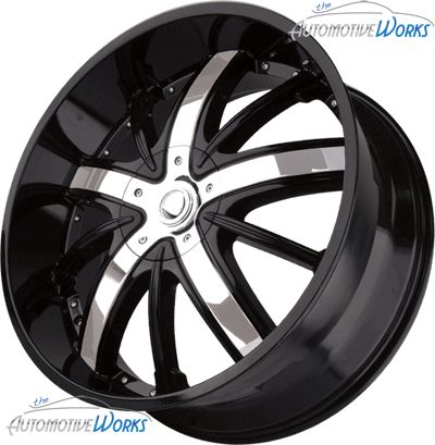 Dakar Outcast 5x127 5x5 5x135 18mm Black Wheels Rims inch 24