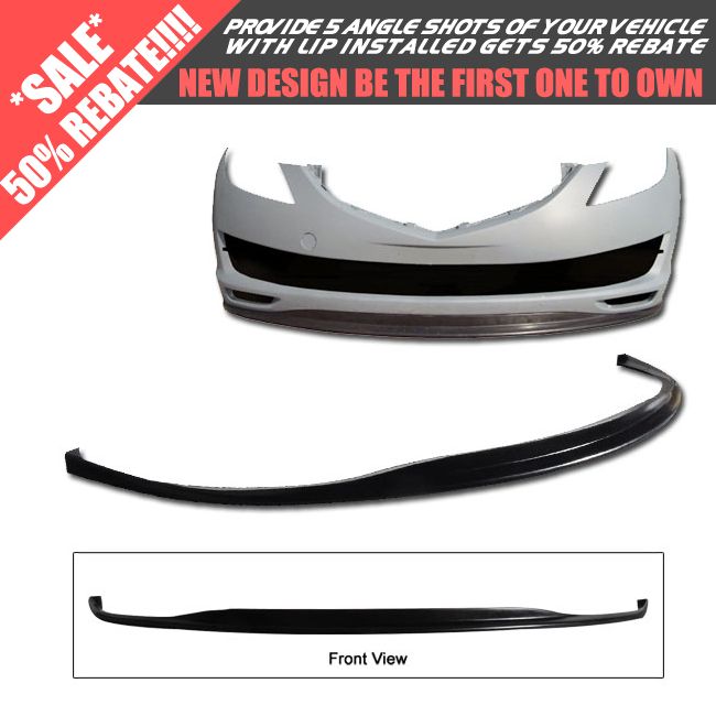 09 10 11 Mazda 6 Mazda6 Poly Urethane Front Bumper Lip Spoiler Bodykit