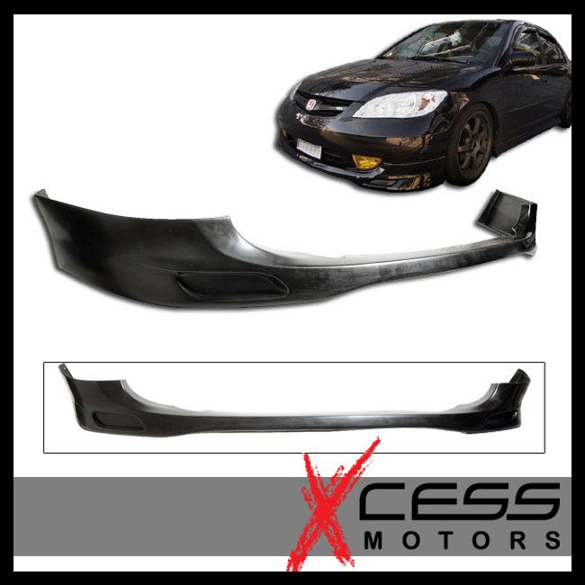 04 Honda Civic 2 4DR Urethane Front Bumper Lip Spoiler