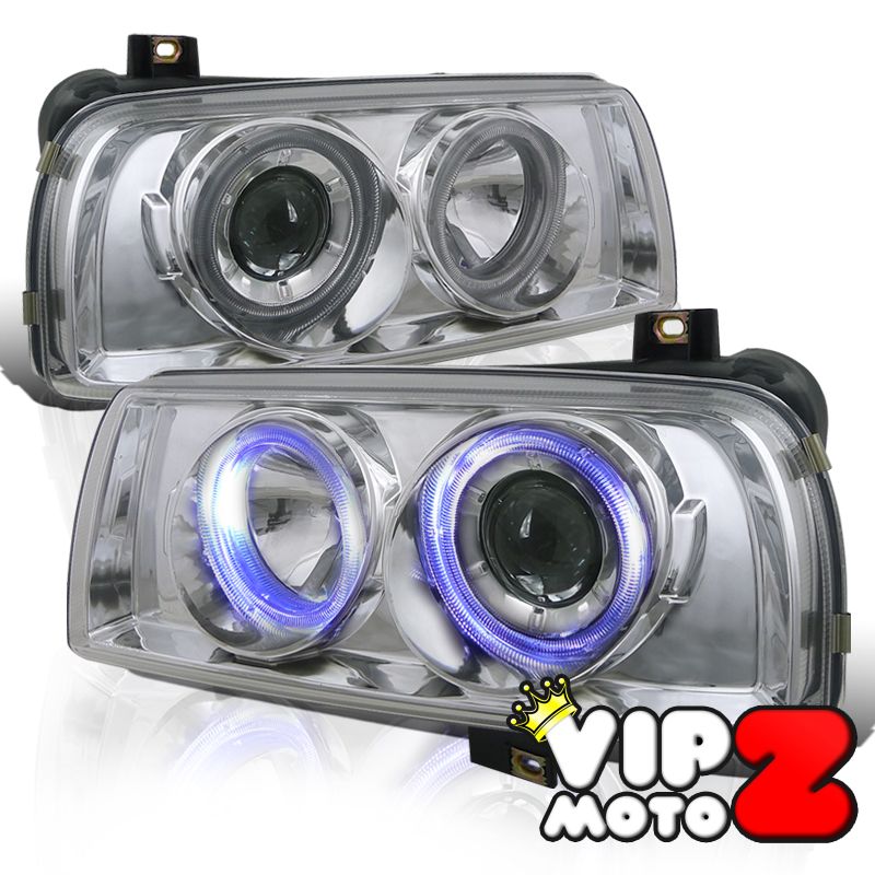 1993 1998 Volkswagen Jetta MK3 Dual Halo Projector Headlight Lamps