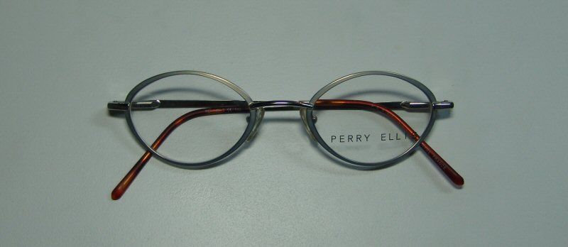 New Perry Ellis 148 3 Trendy Ruthenium Silver Eyeglass Glasses Frame