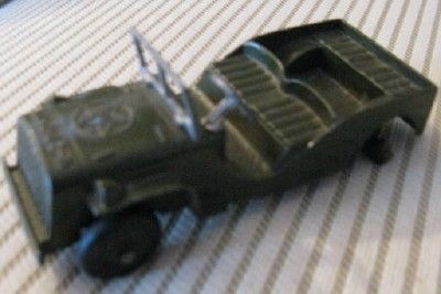 Vtg Tootsietoy Army Jeep 1950s 60s