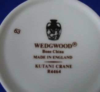 Wedgwood Kutani Crane Coffee Cups s Saucer s Mint