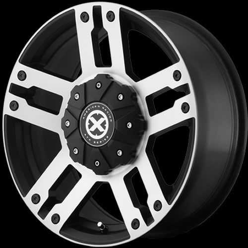 18x8 5 Black Wheel American Racing ATX AX190 5x150