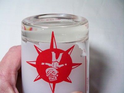 Vtg Ohio Souvenir ABC Motels Turnpike Glass 1952 1955