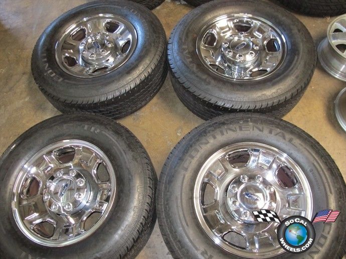 Ford F250 F350 SD Factory 18 Chrome Steel Wheels Tires OEM Rims 3602