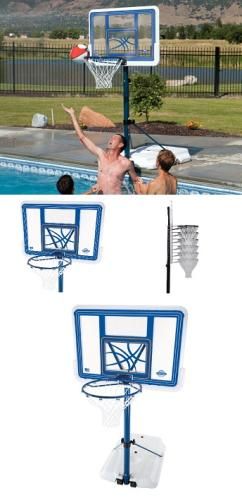 Pool Side Poolside Water Basketball Hoop Goal System