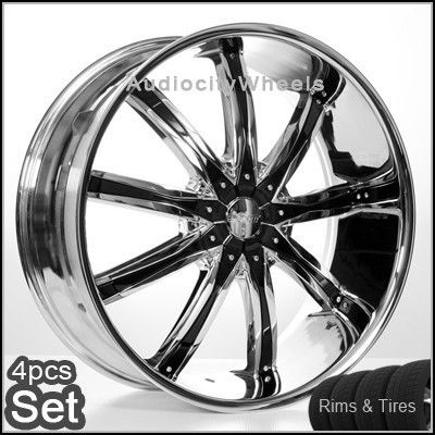 22 Rims and Tires Wheels Chevy Ford Tacho Escalade