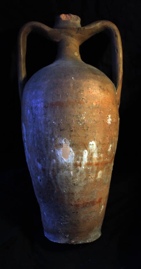 SC High Roman Oil or Wine Pottery Storage Amphora 38 Cm