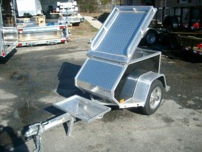 Aluma MCT Motorcycle Tow Behind Enclosed Tag Along Trailer Aluminum