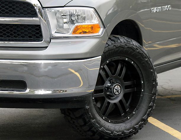 Wheels Tires Dodge Truck RAM 1500 20x9 Matte Black 20 inch Rims