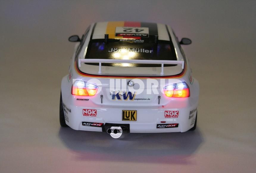 Tamiya 1 10 RC BMW 320SI Dell Race Car Halo L E D Lights Mint Ready to