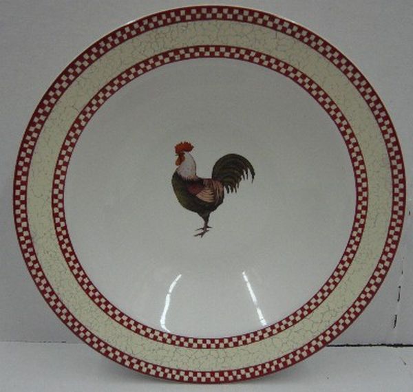 Noble Excellence Chicken Scratch 8 3 8 Rim Soup Bowl S