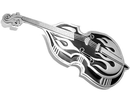 Slapbass Kontrabass Rockabilly Buckle Gürtelschnalle