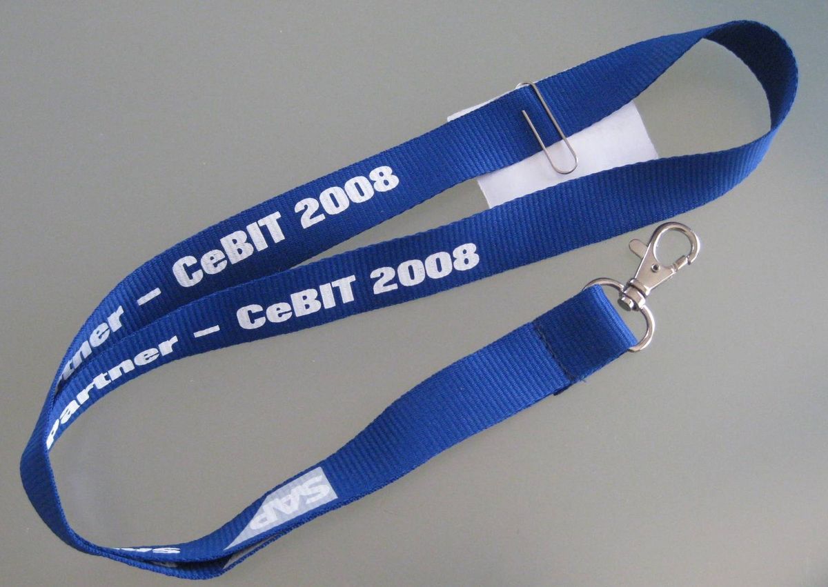 SAP Cebit 2008 Schlüsselband Lanyard NEU (P84)