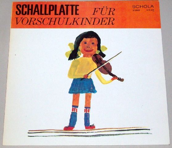 Musik Schallplatte für Vorschulkinder 4 SCHOLA Rarität