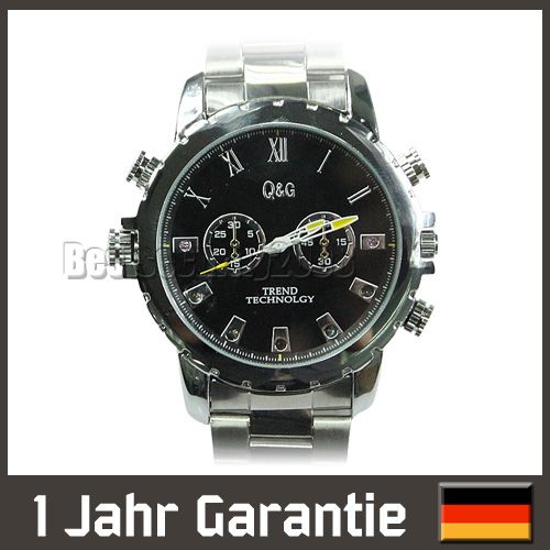 16GB Spy Watch 1080p Wasserdicht Spion Uhr Kamera Nachtsicht