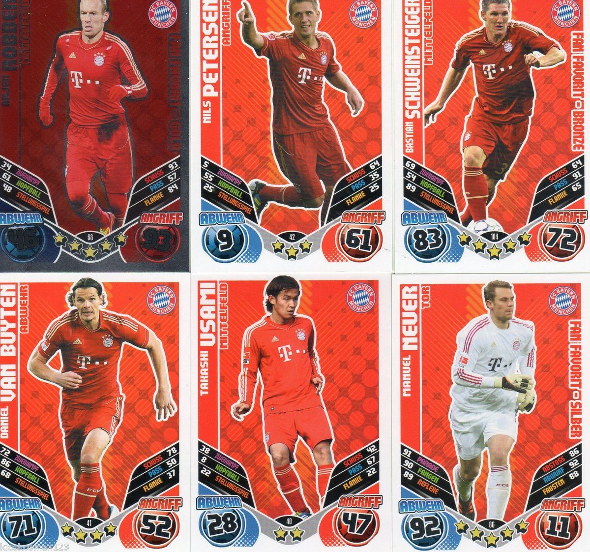 MATCH ATTAX EXTRA 2011/2012 BAYERN MÜNCHEN KARTE AUSSUCHEN