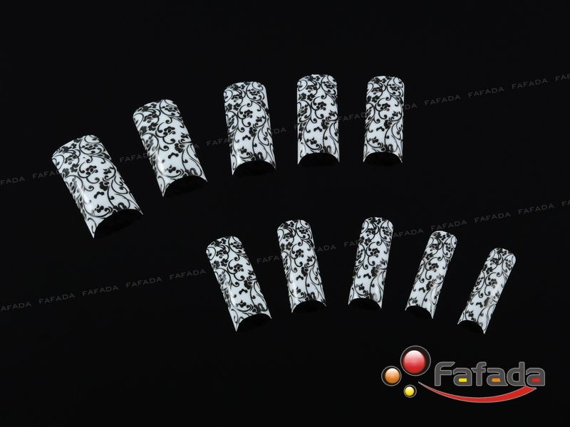 MING SHAN 70 Pcs 10 Größe Nagel Tips French Tips sets