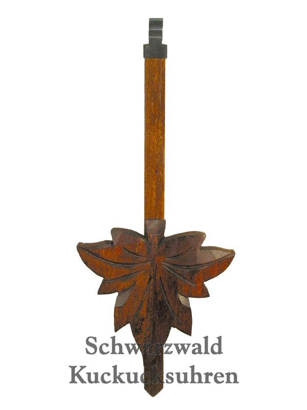 Kuckucksuhr Pendel großes Ahornblatt 18,5cm NEU