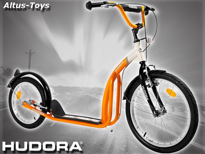 Hudora Kinderroller Tretroller Roller orange