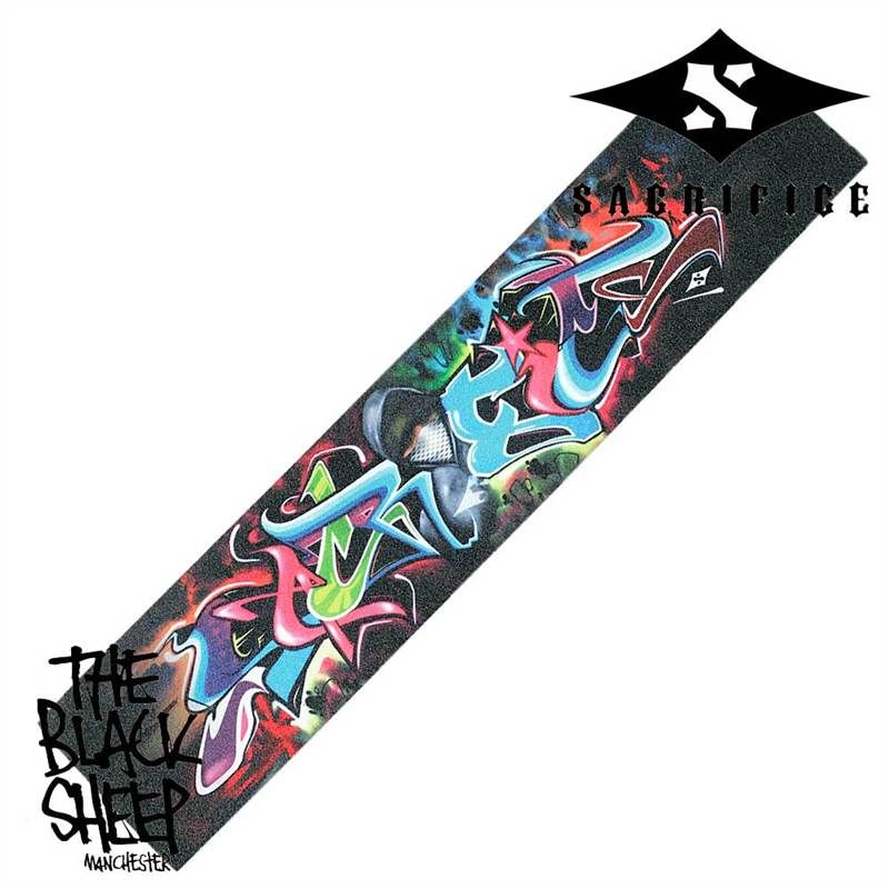 SACRIFICE GRAFFITI EXTREME STUNT SCOOTER PRO GRIPTAPE NEW RAMP