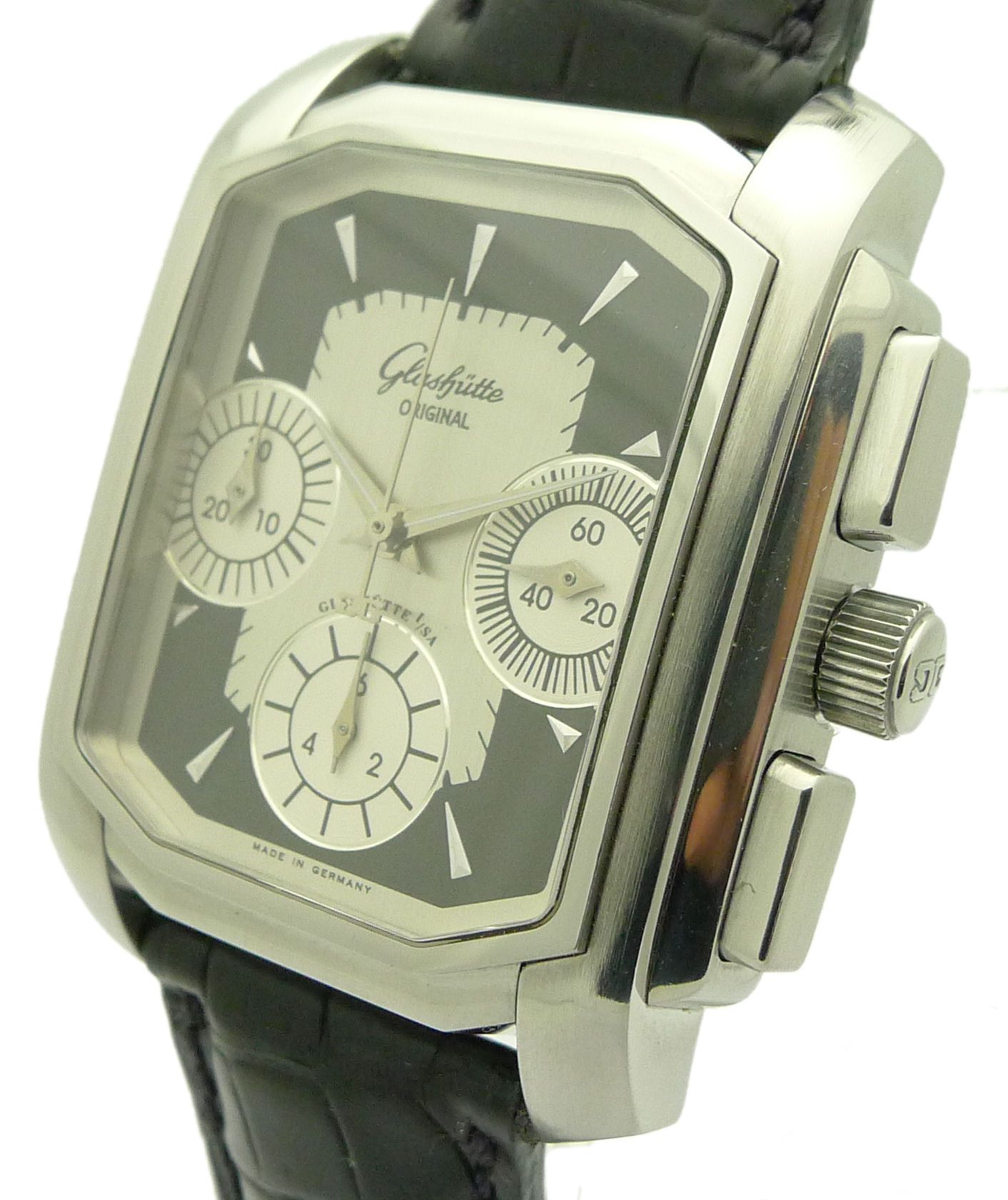 SENATOR KARREE CHRONOGRAPH STAHL REF 39 31 v. 2000 BOX & ZERT